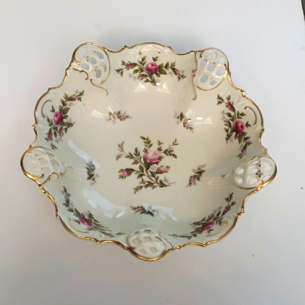 Vintage rare "Rosenthal" Moliere Moosrose trinket bowl